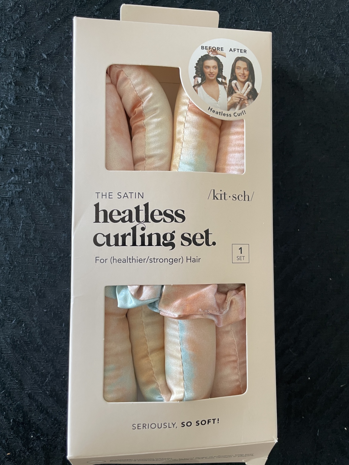 Heatless curling set