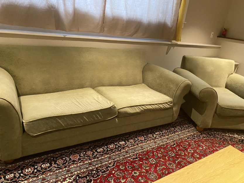 Free sofa bed and armchair