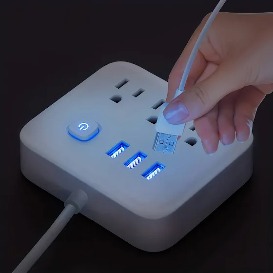 Power Strip (3 USB ports + 3 AC inputs)