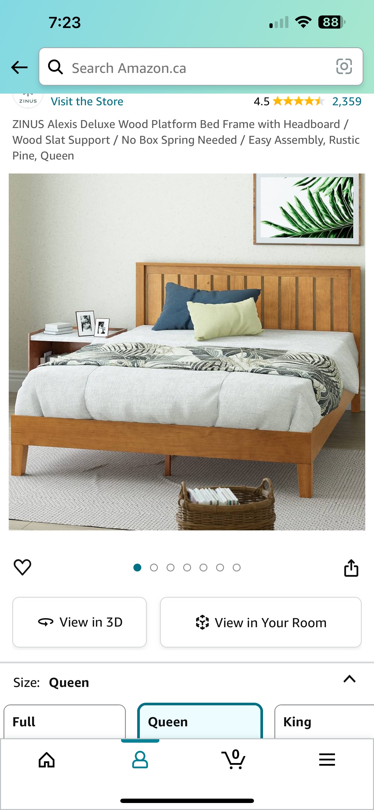 Queen size Zinus bed - photo 3