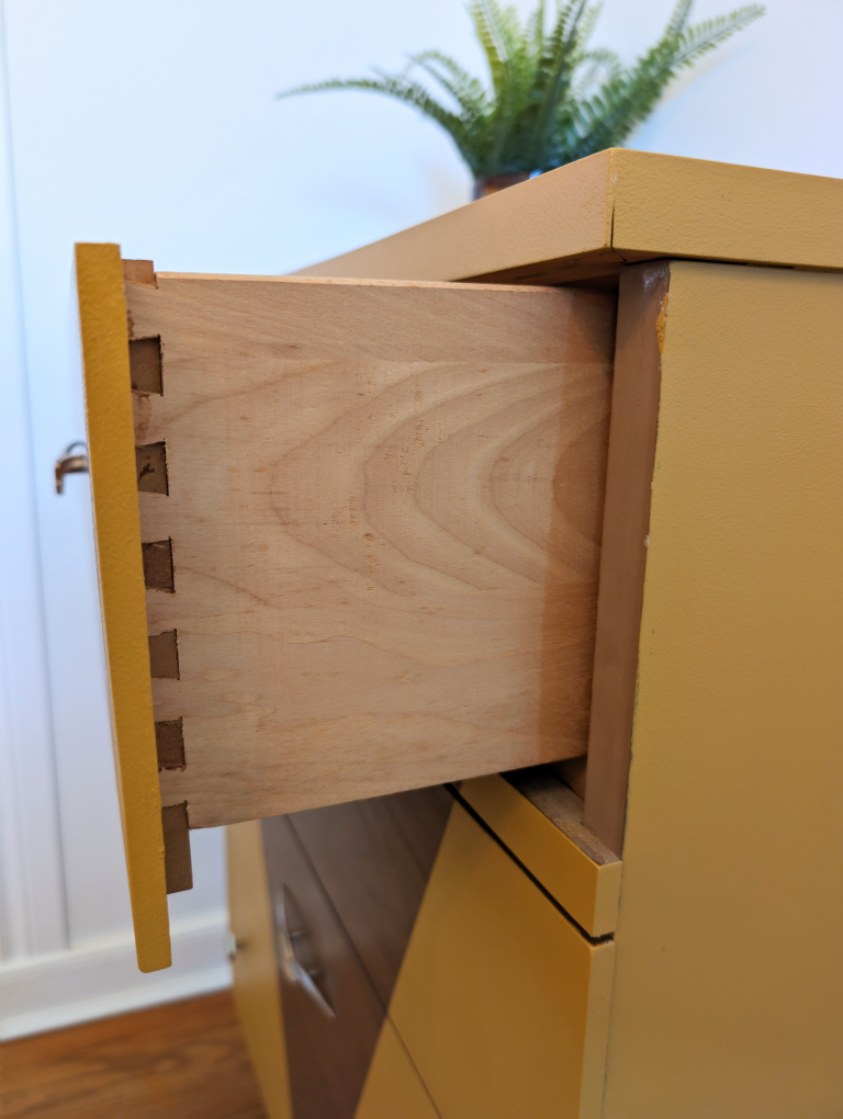 MCM Vintage Dresser Mustard Yellow - photo 3