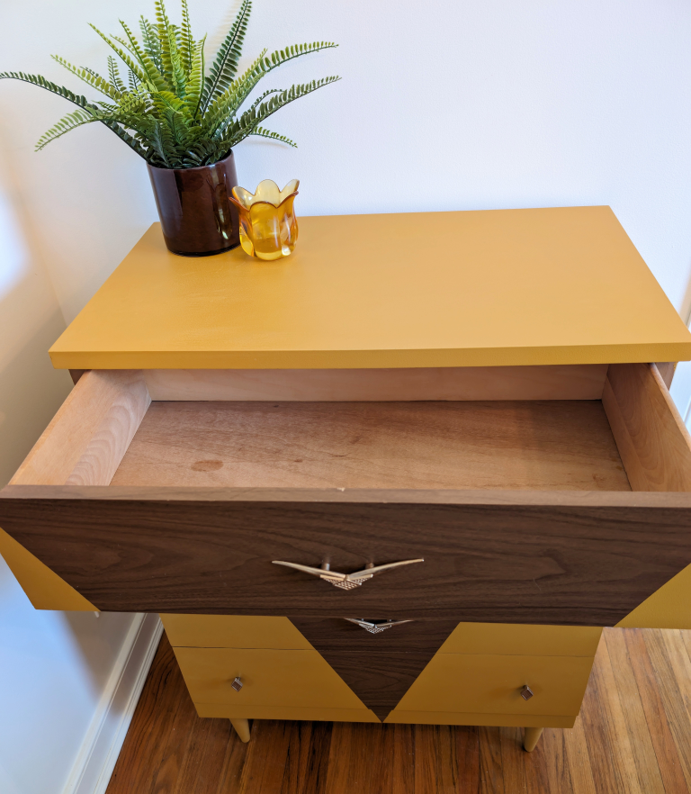 MCM Vintage Dresser Mustard Yellow - photo 4