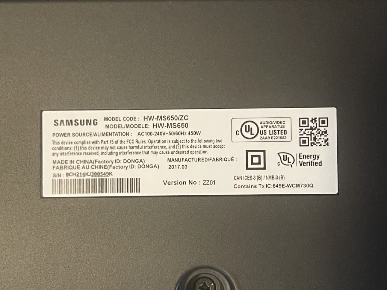 Samsung Sound Bar - photo 3