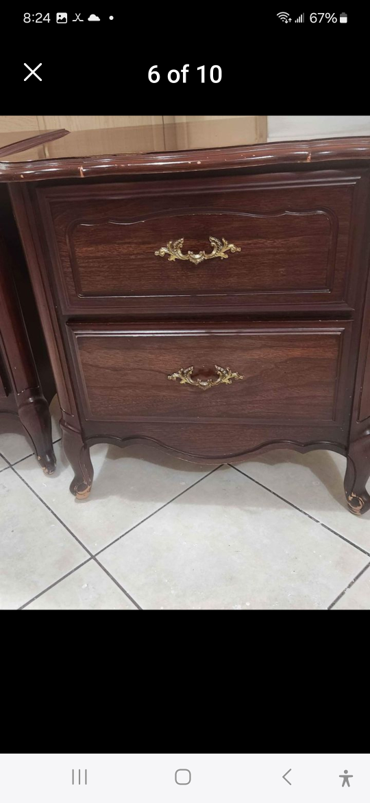 2 french provincial nightstands.  message for price. - photo 5