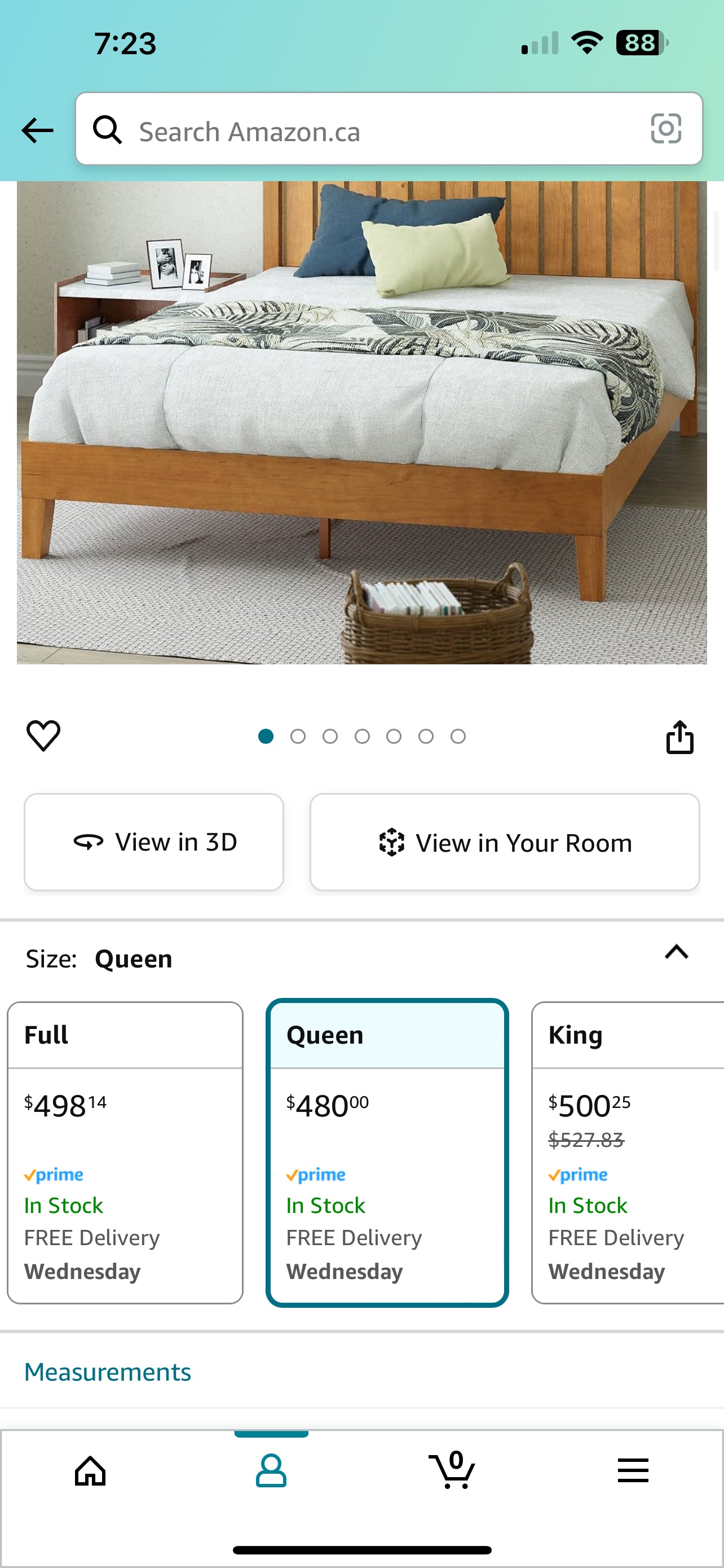 Queen size Zinus bed - photo 4