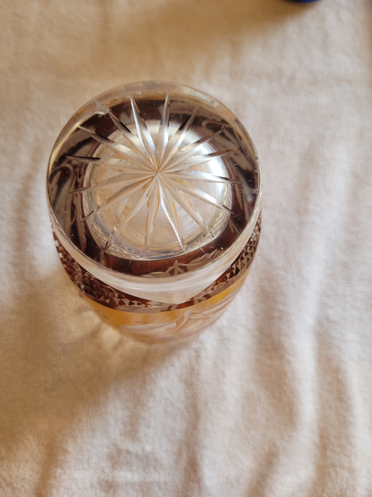 Bohemian lead crystal vase, 1930s, #281. - photo 3