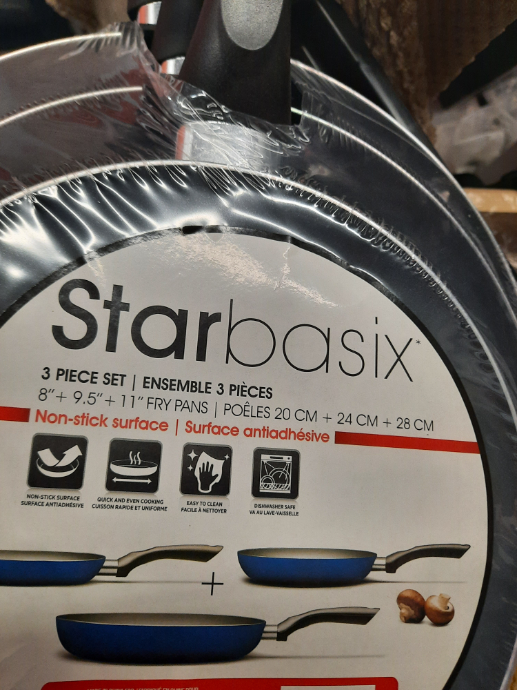 NWT STARBASIK 3PC BLUE frying pan 💙 set thumbnail