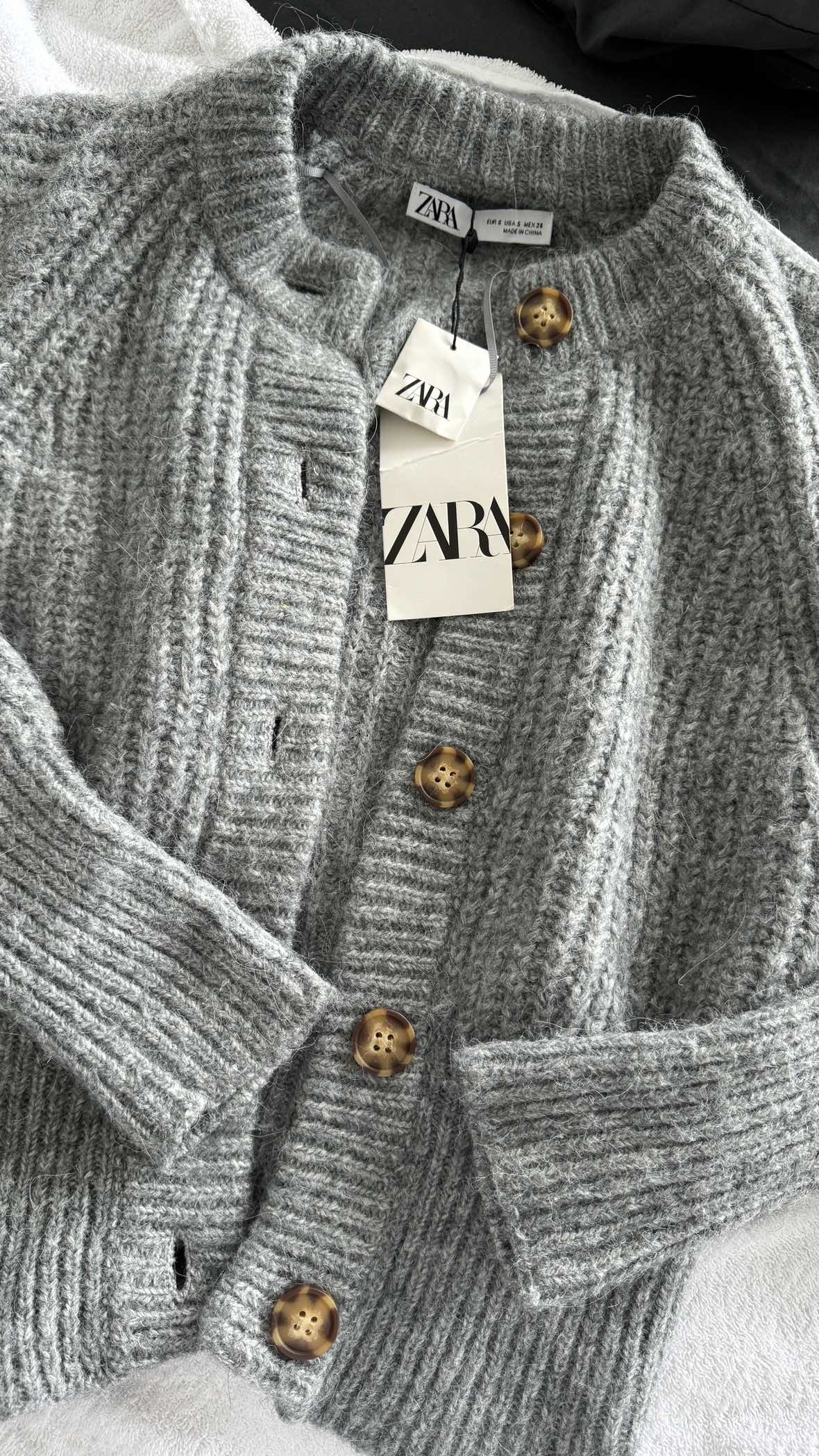 Zara Grey Cardigan New tagged - photo 3
