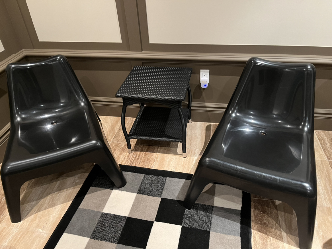 Moving sale Two black chairs