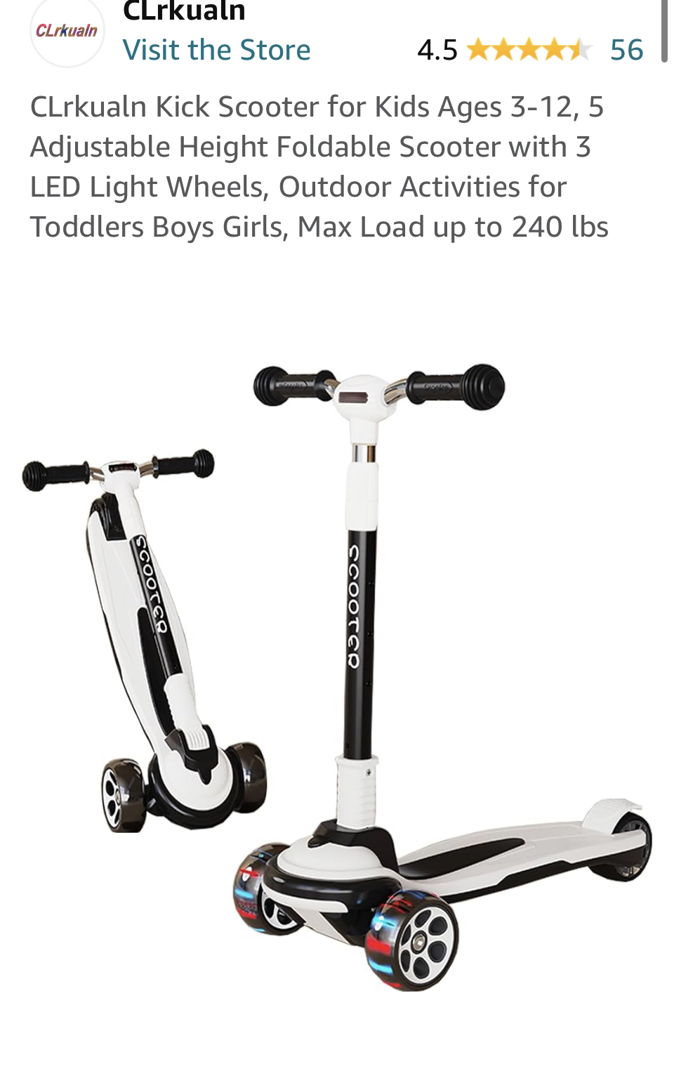 Kick scooter for kids thumbnail
