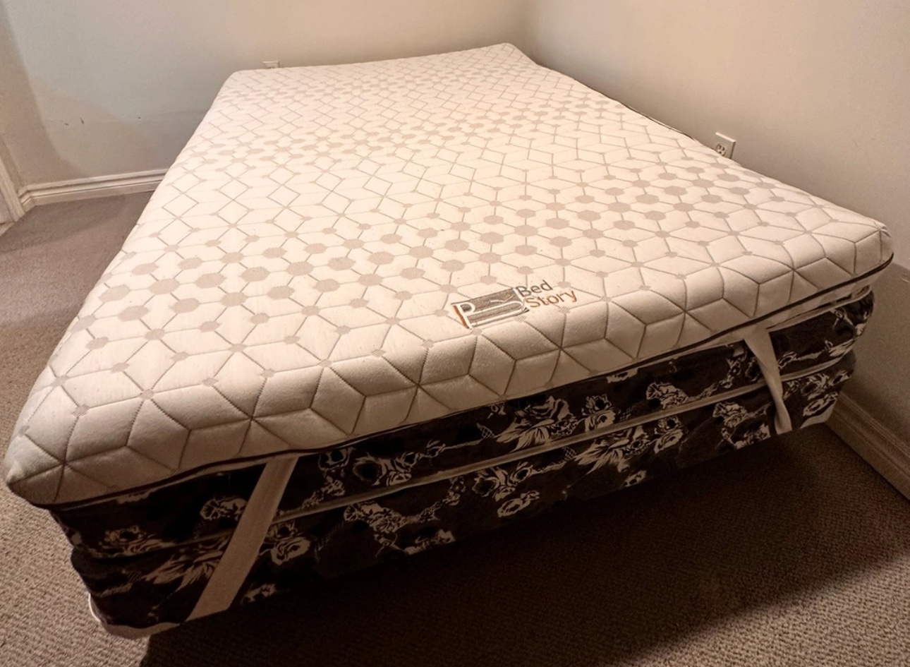 Bed-Box / Mattress (Double) - Memory Foam Mattress Topper, 4-in