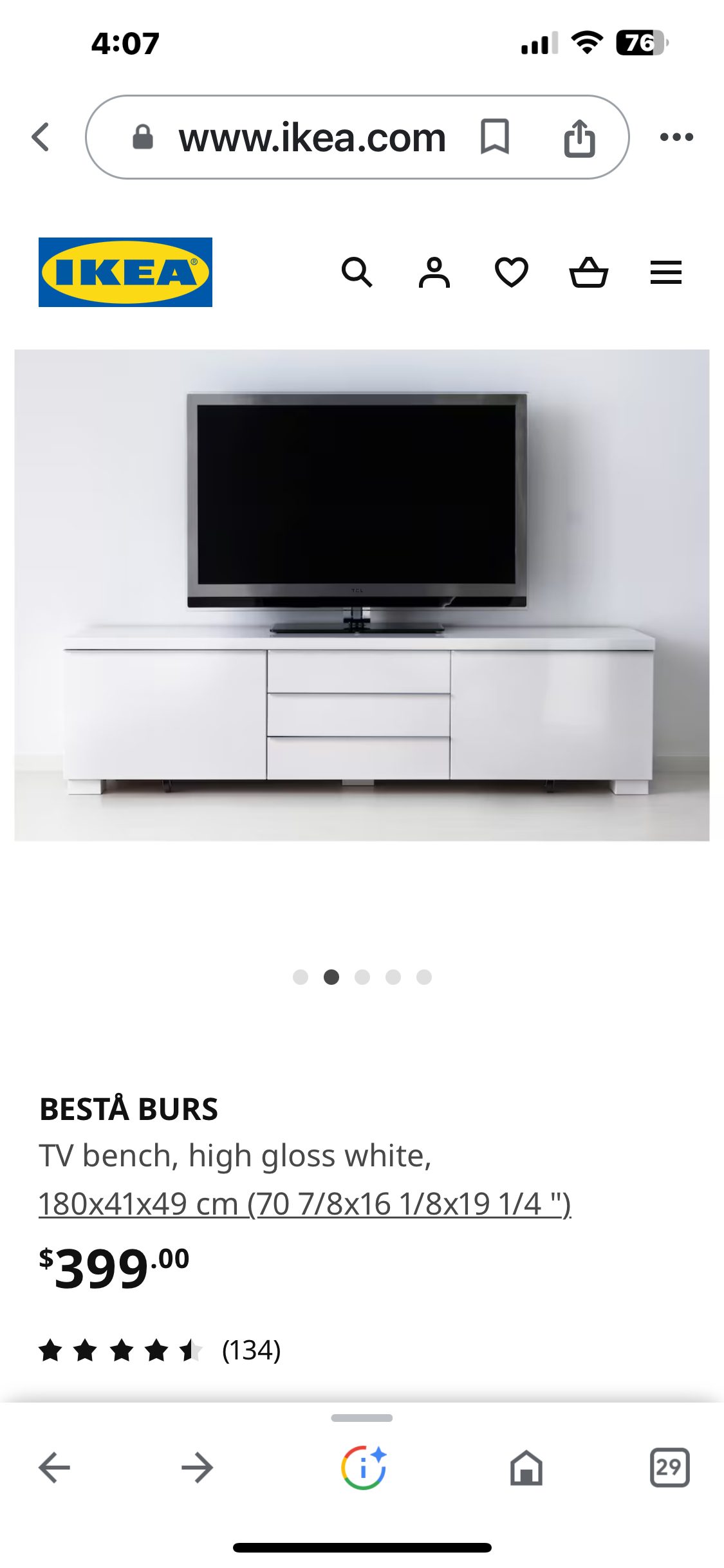 IKEA tv stand