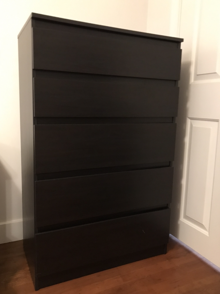 IKEA 5-drawer Dresser (black)