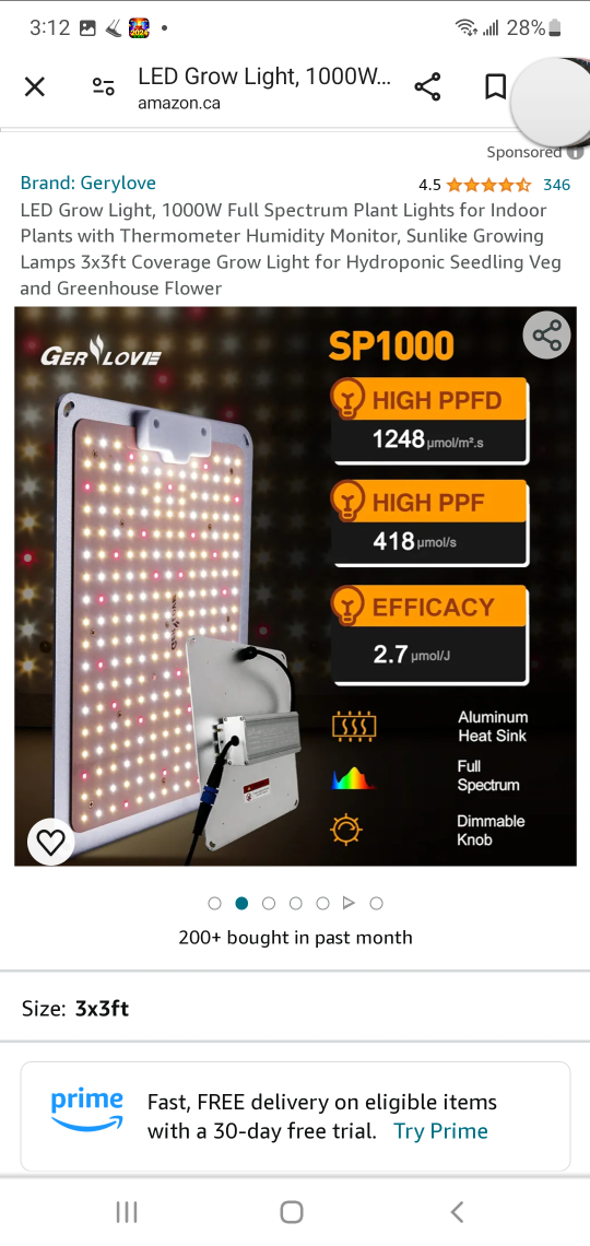 brand new inbox ger love LED grow light - photo 2