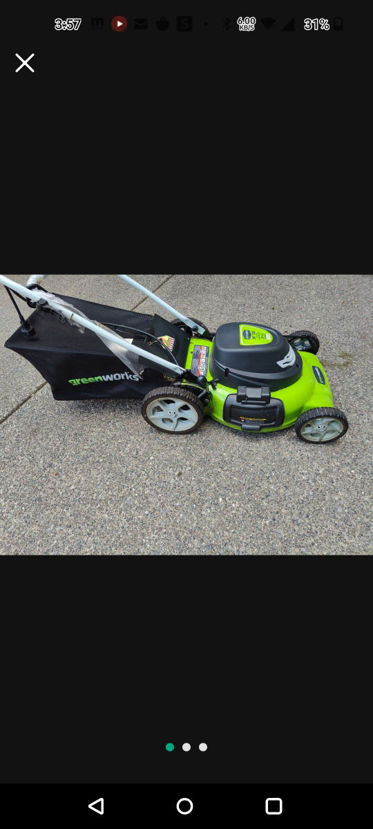Greenworks Corded Electric Lawn Mower