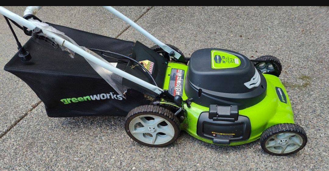 Greenworks Corded Electric Lawn Mower - photo 2