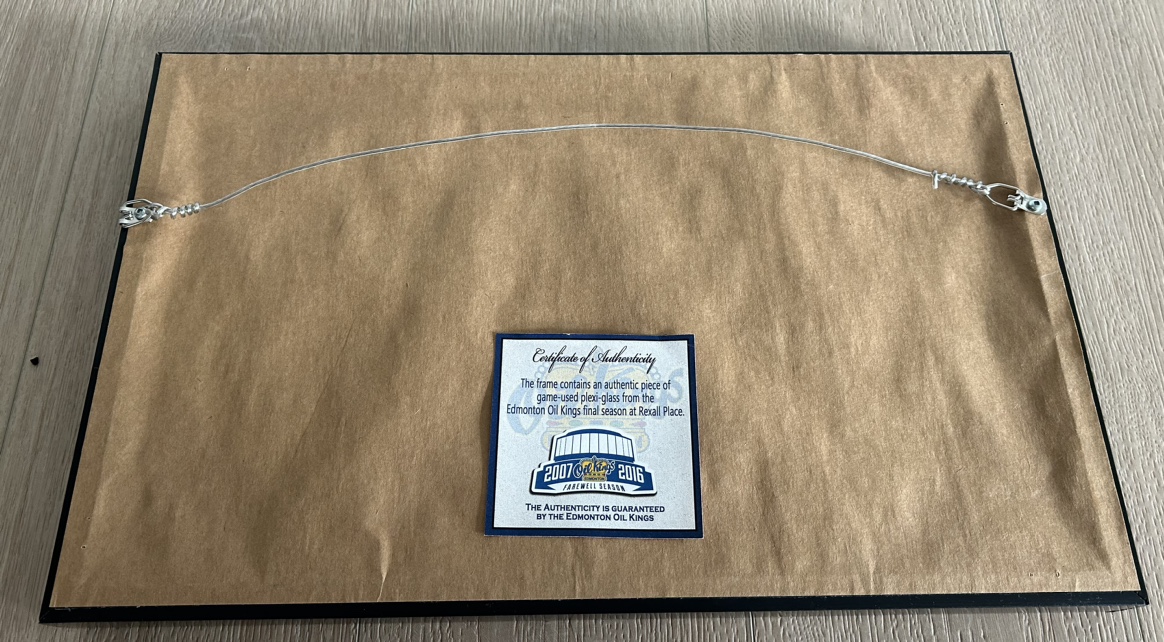 The frame with authentic from Edmonton Oil Kings final season image indicator(8)