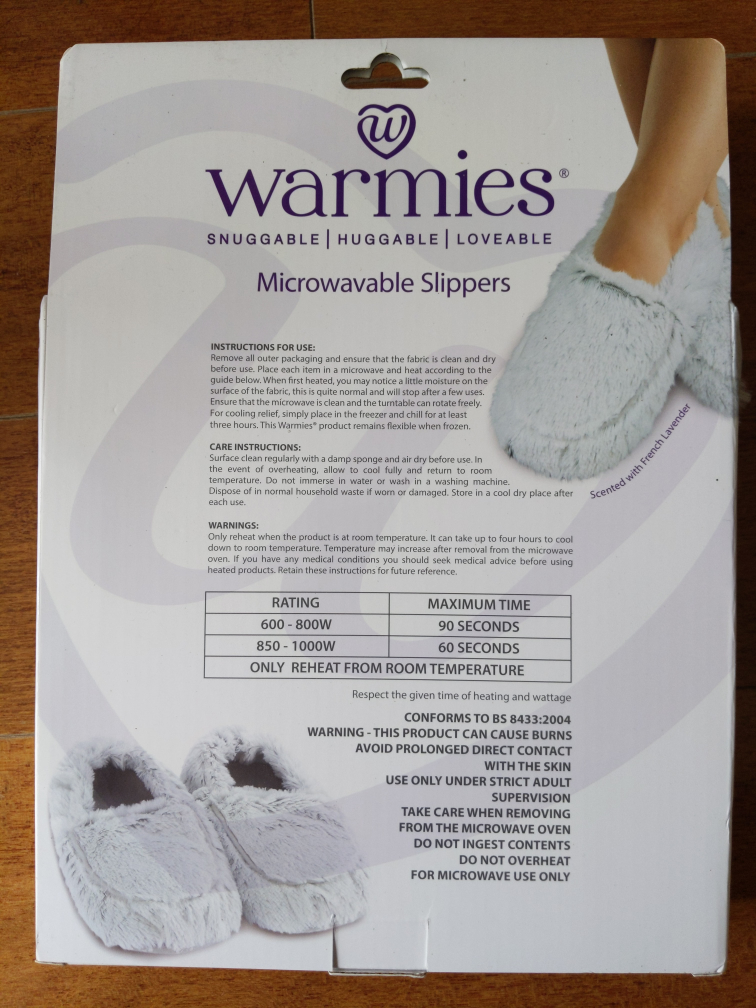 NEW warmies fully microwavable slippers image indicator(2)