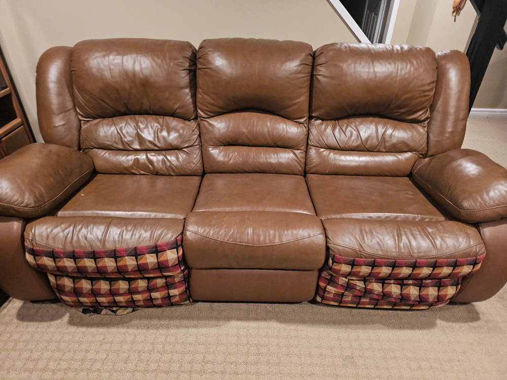 Leather coach set - photo 3