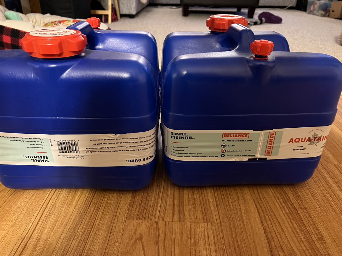 Reliance Aqua-Tainer 4 Gallon x2