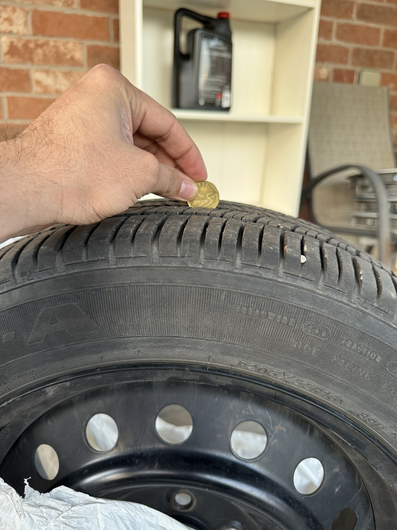 All season tire Goodyear 205/55R16 with rim - photo 3