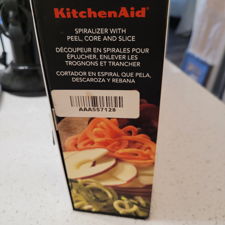 Kitchenaid Spiralizer, core and peeling attachments - photo 3