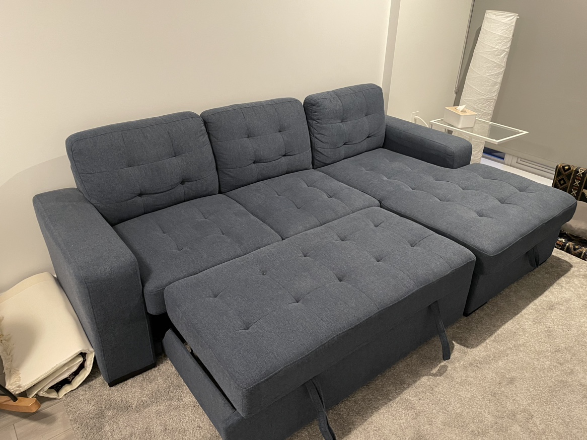 Blue Sofa Bed - photo 2