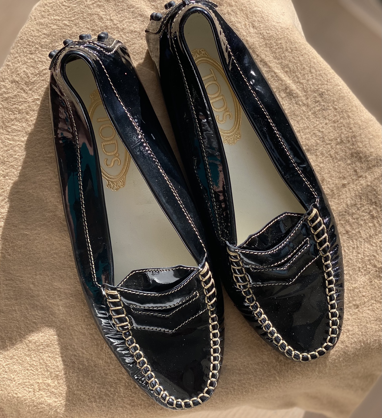 women's leather moccasins Tod’s size 9