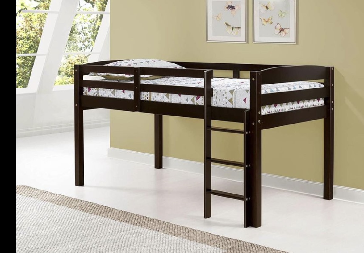 Concord Junior Loft Bed, Full, Cappuccino