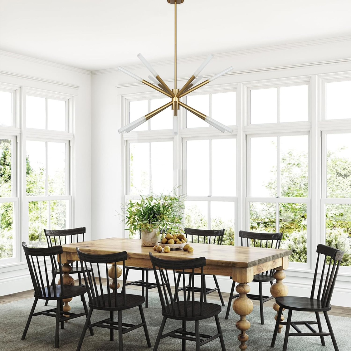 12 Light Modern Gold Sputnik Chandelier - photo 3