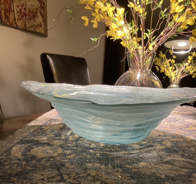 Beautiful large hand blown bowl image indicator(4)