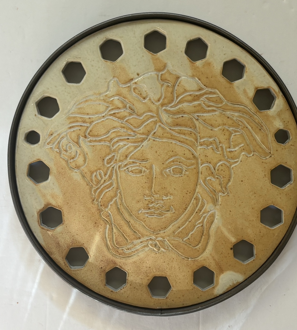 Medusa —Porcelain-Steal Ring