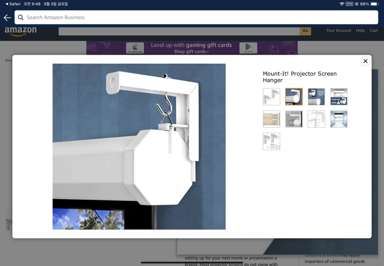 Projector screen hangers - photo 2