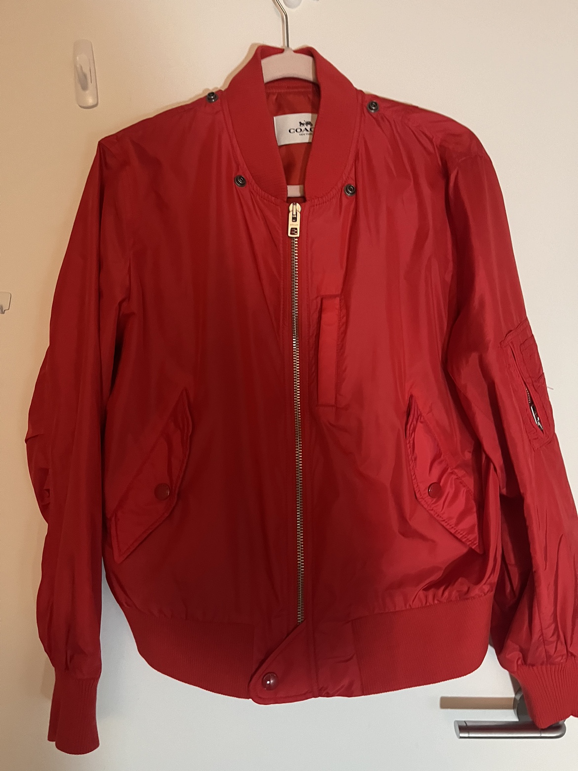 COACH MA-1 RED BOMBER JACKET - photo 2
