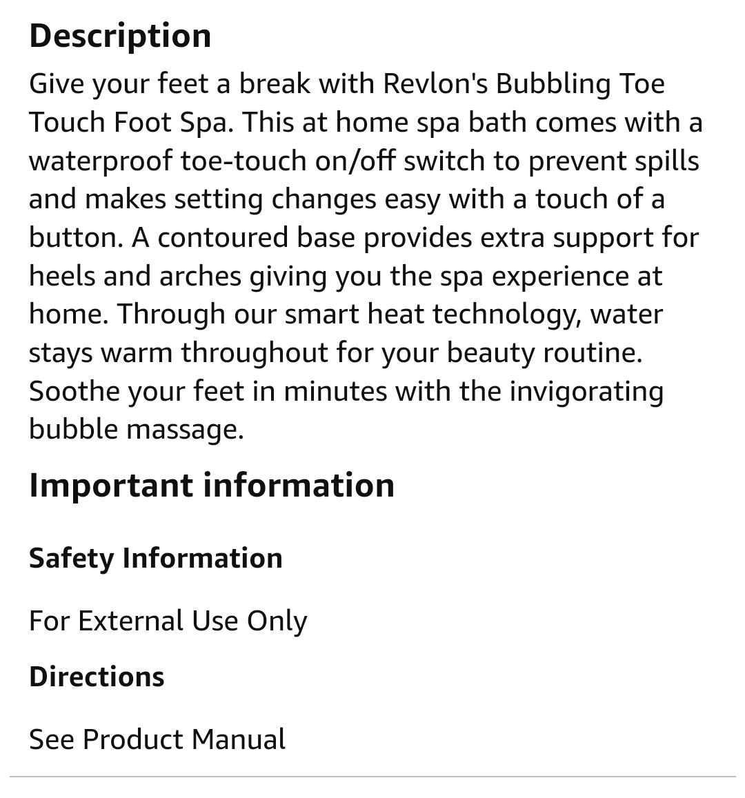 Revlon Bubbling Toe Touch Foot Spa image indicator(2)