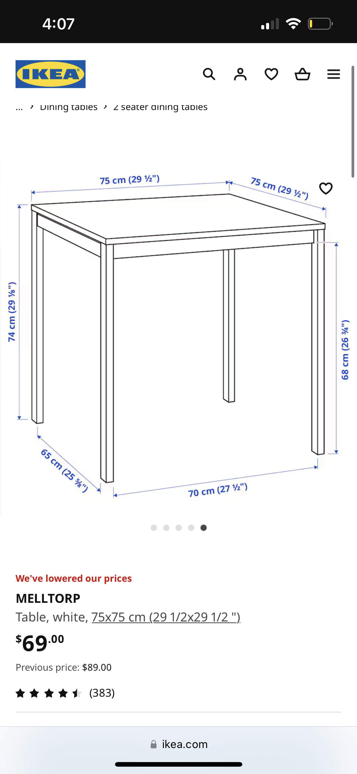 2 seater dining table set - photo 4