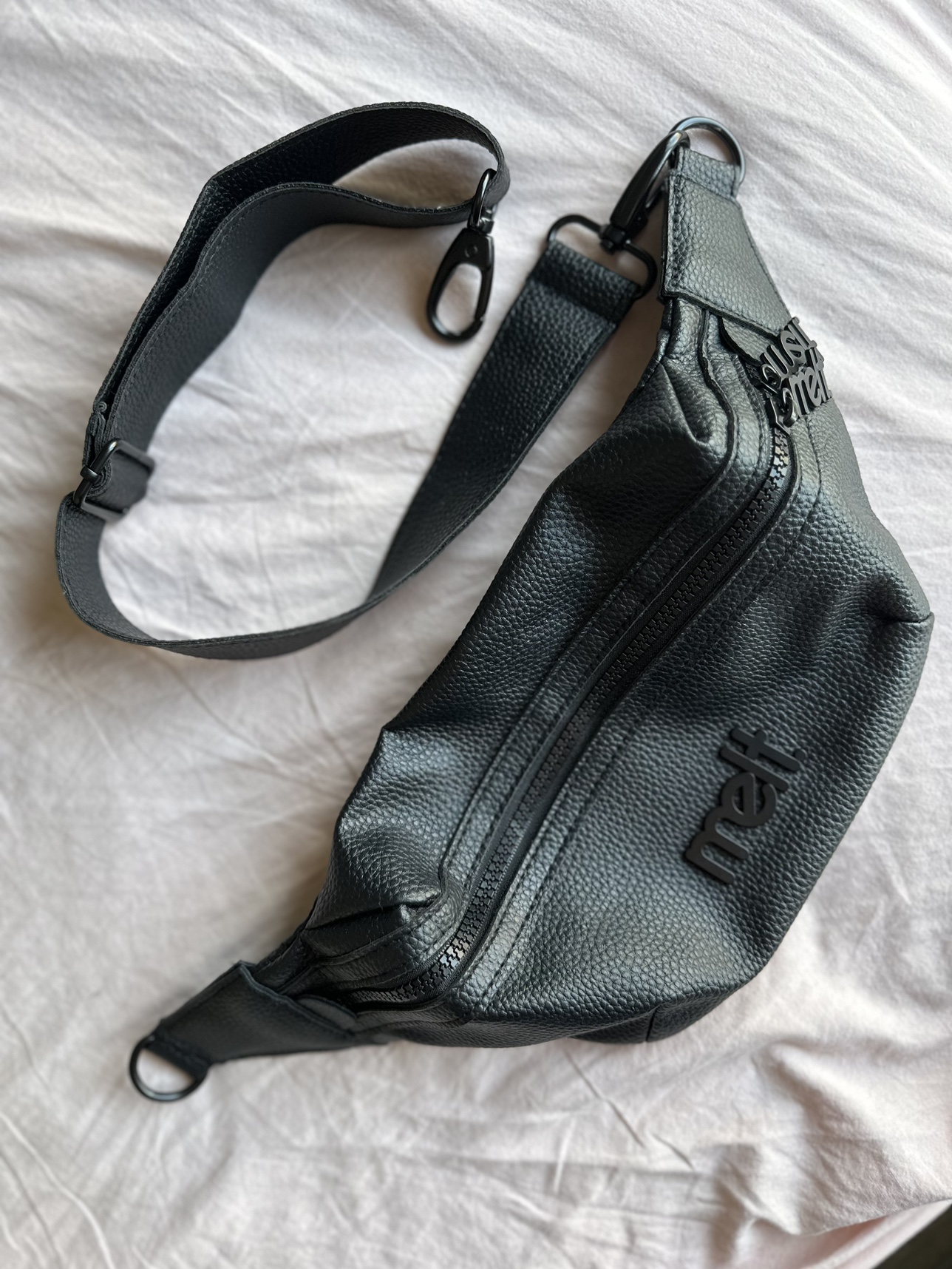 Melt (Melt Cosmetics) Cross Body Sling Bag (Belt bag) in black thumbnail