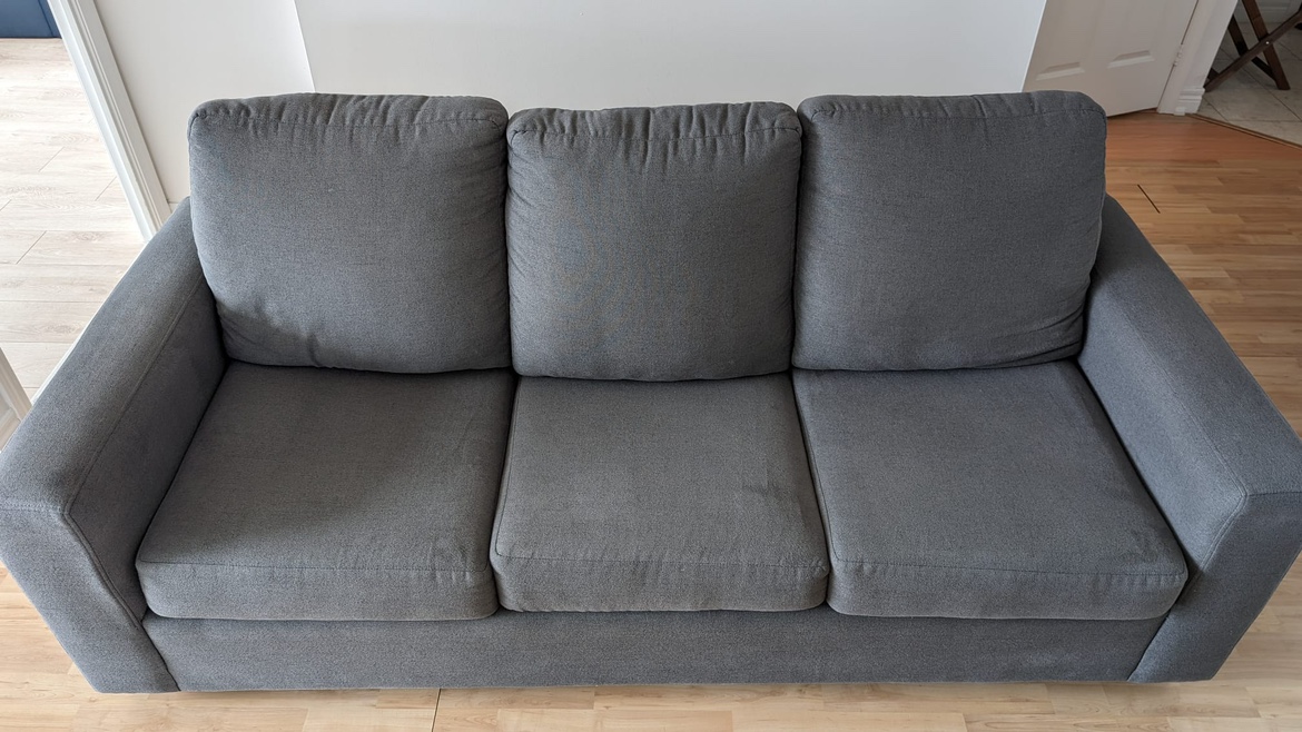 3 seater sofabed, Free shipping, no pet/smoke, good condition - photo 3