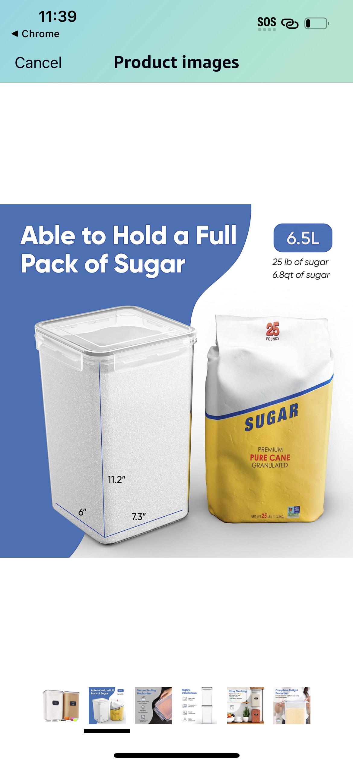 Extra large tall food storage containers#463 - photo 2