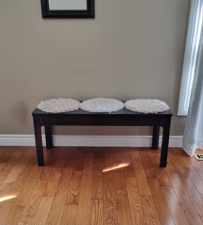 Bench Ekedalen and 3 chair pads (Ikea)