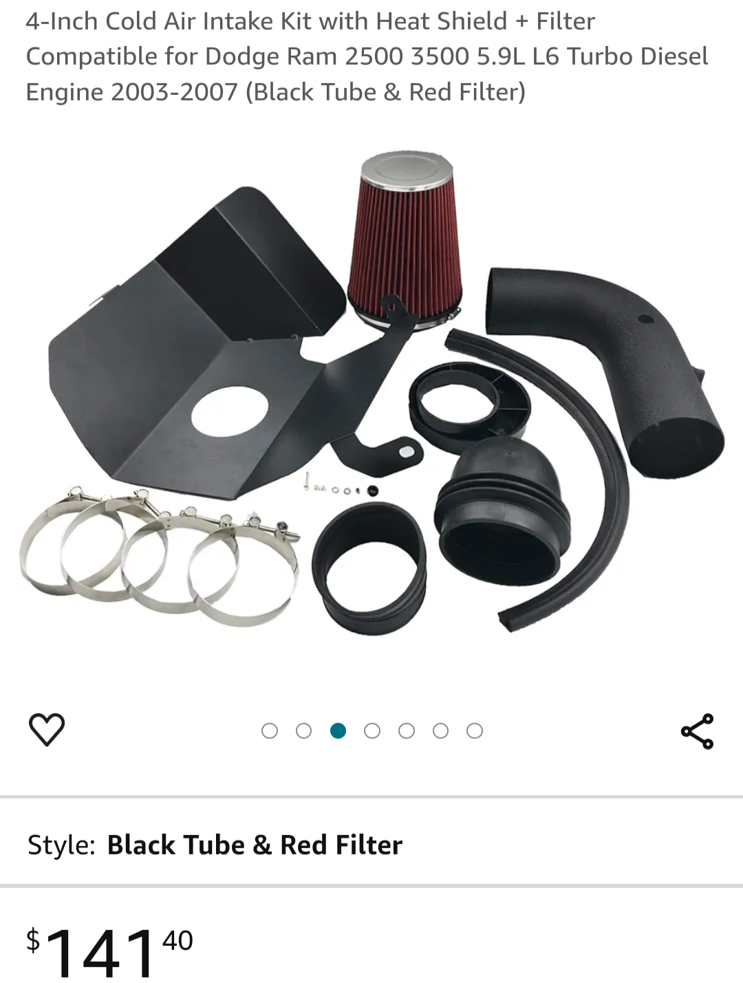RAM Air Intake kit for sale image indicator(9)