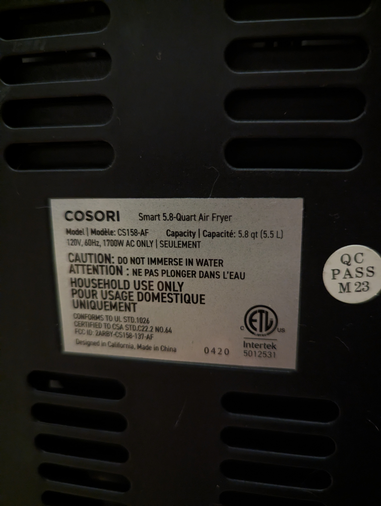 Cosori Smart 5.8 Quart Air Fryer - photo 5