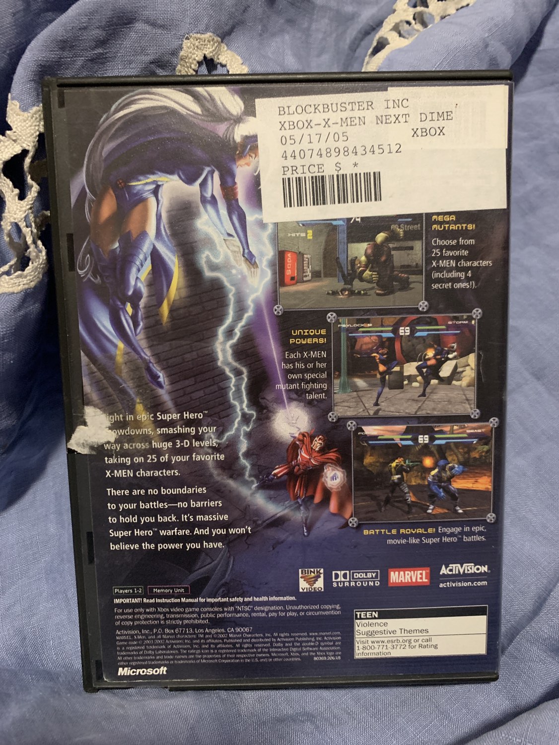 XBOX X-Men Next Dimension video game image indicator(3)