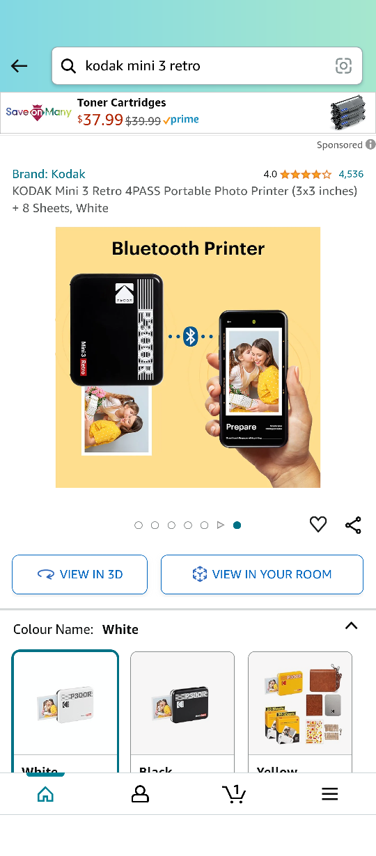 kodak mini 3 retro p300r Bluetooth printer - photo 3