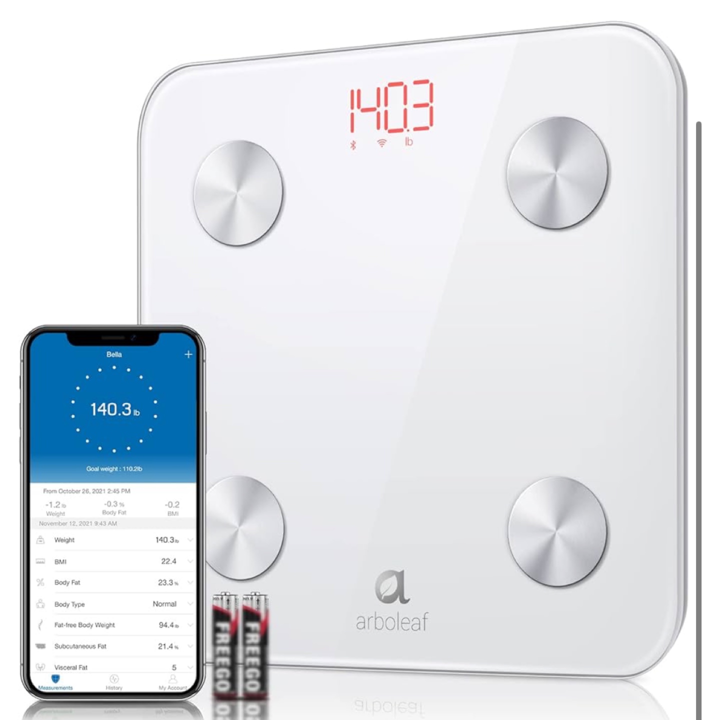 Smart bluetooth weighing scale
