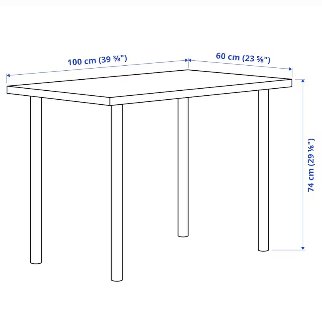 Desktop laptop Table fits two 27 inch monitors - photo 2