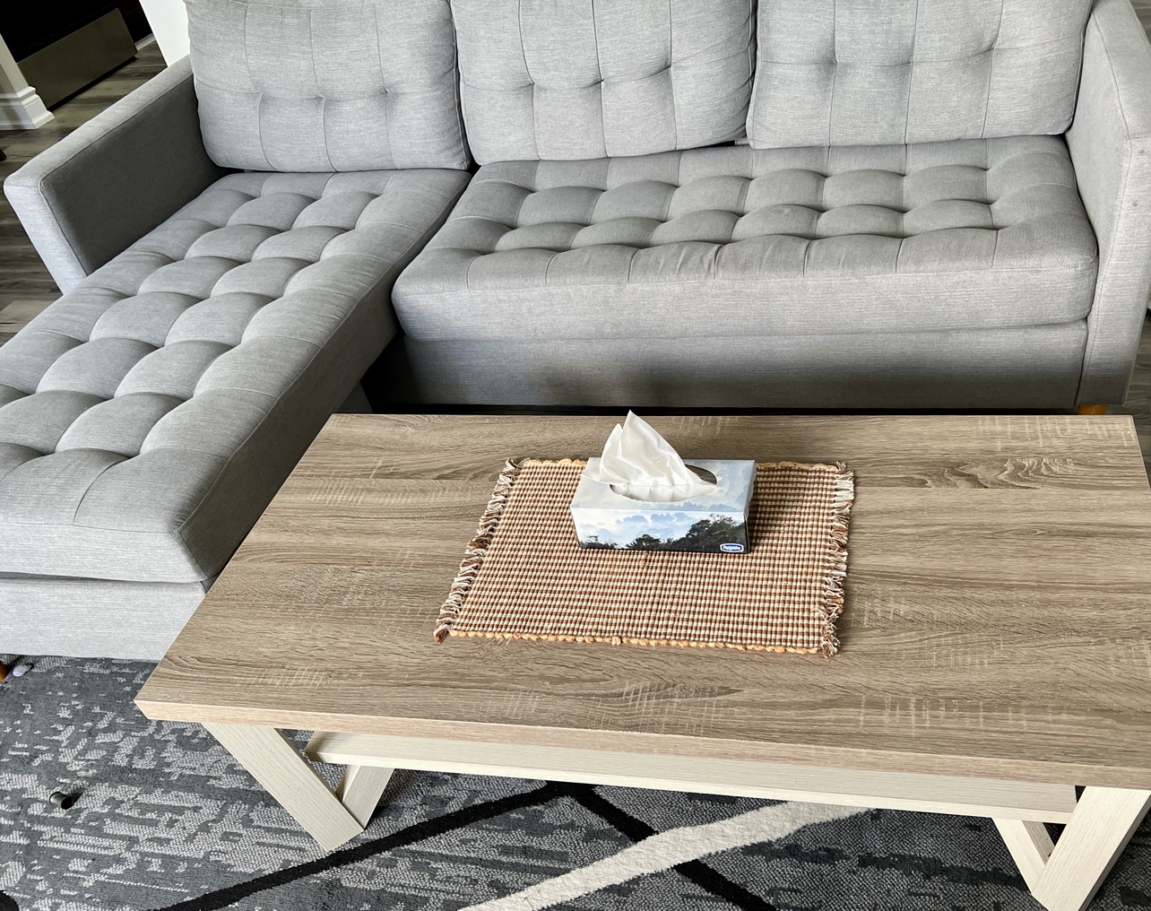 sectional (individually or with coffee table and 2 side tables) - photo 3