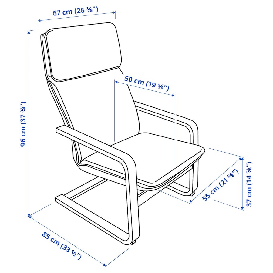 Ikea Pello Armchair, Holmby natura - photo 5