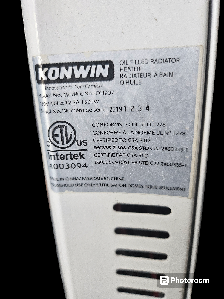Konwin Radiator Heater - photo 3