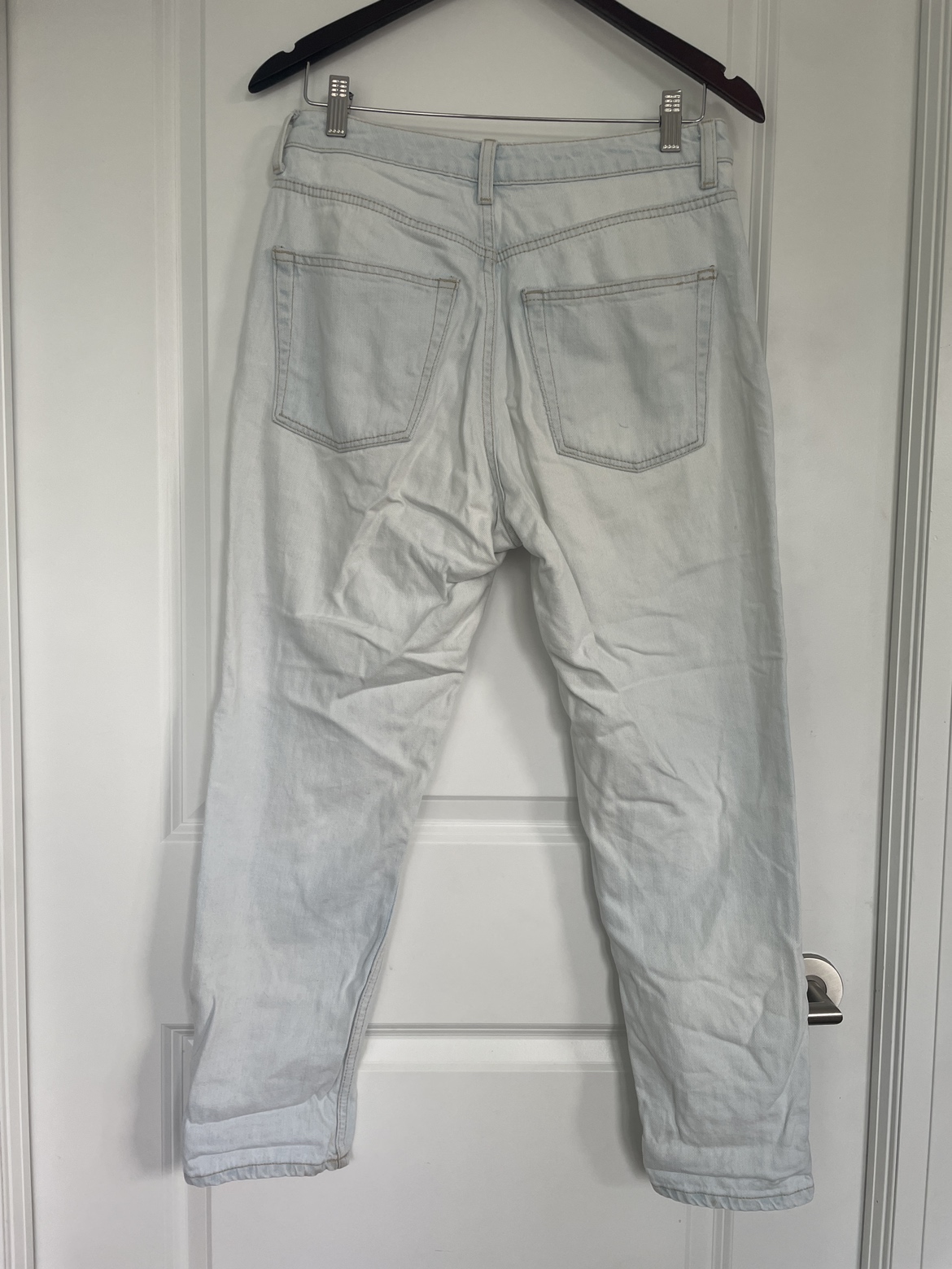 Topshop Light Wash Mom Jeans image indicator(3)